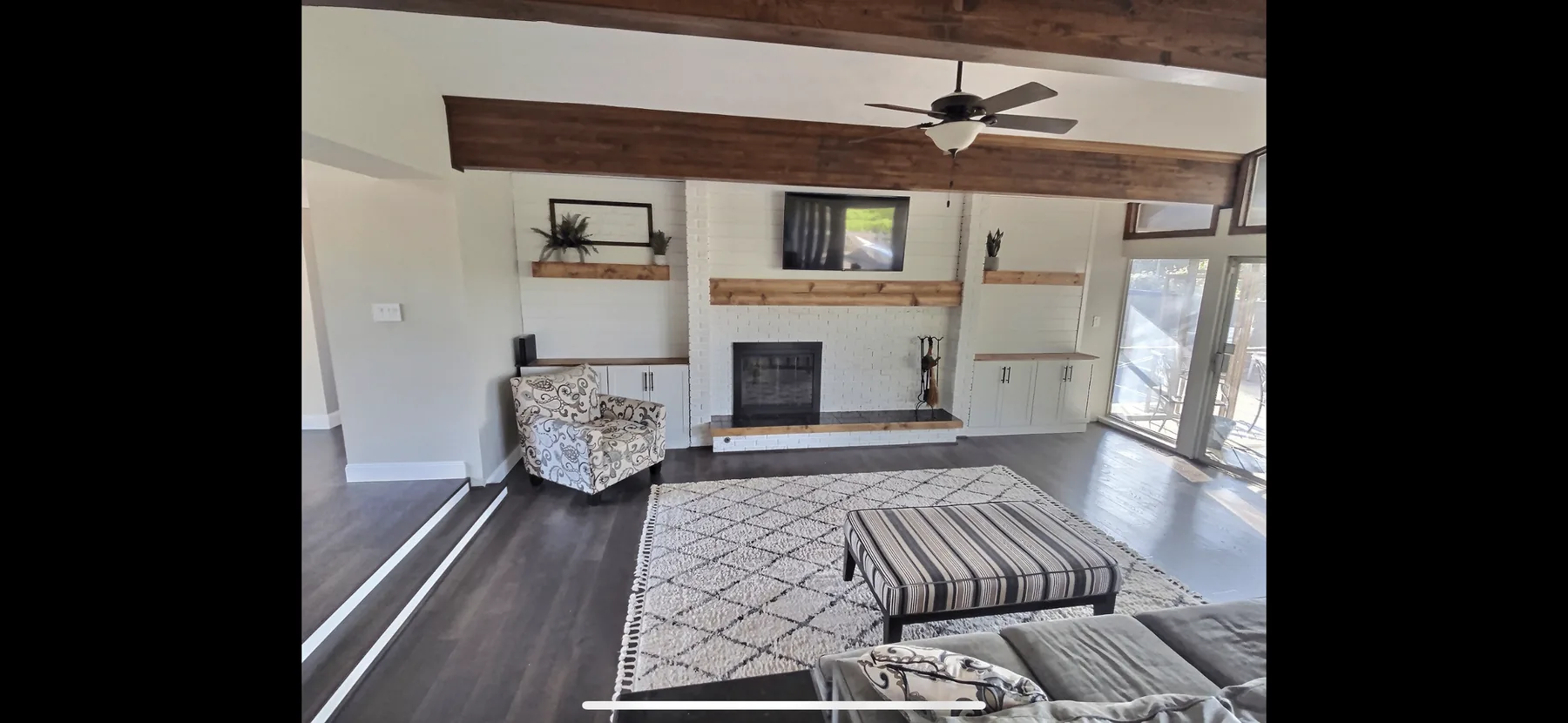 Completed Frontline Home Solutions family room remodeling project