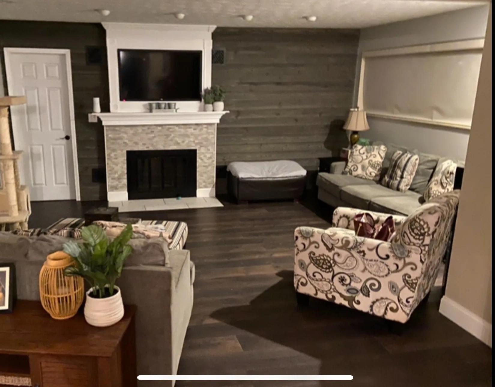 Living room after Frontline remodeling work